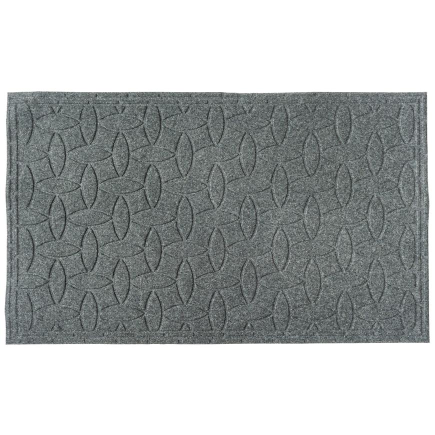 Lábtörlő textile 40x60 szürke csíkos