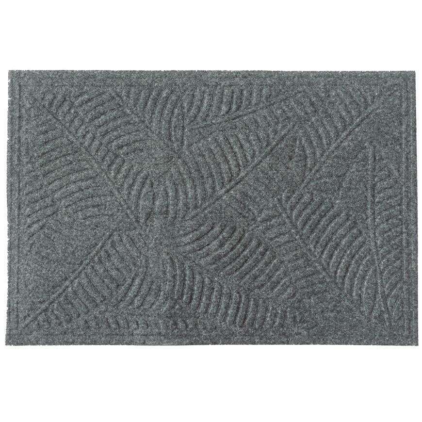 Lábtörlő textile 45x70 szürke levél