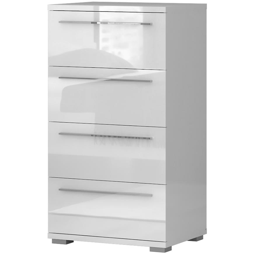 Komoód Piano 4S F4V/PN-70/KA/70 crystal white