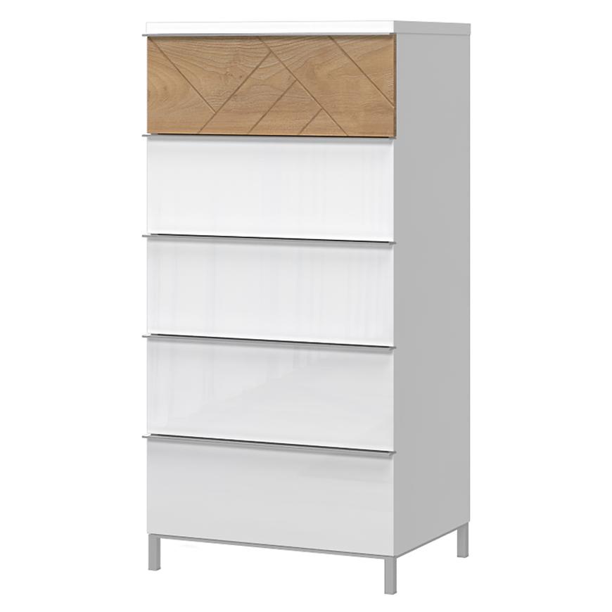 Komoód Avis 5S F5/AV pacific walnut/crystal white