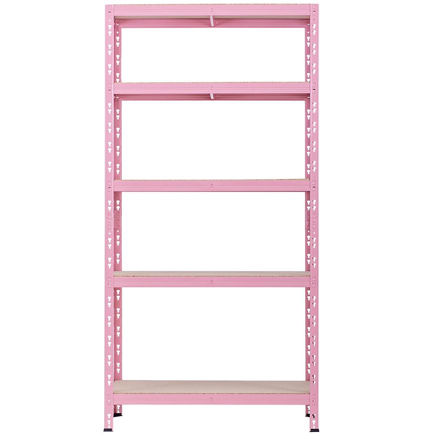 Fém állvány RNDU30-5 rózsaszín 180x90x30cm - 5 polc/175kg