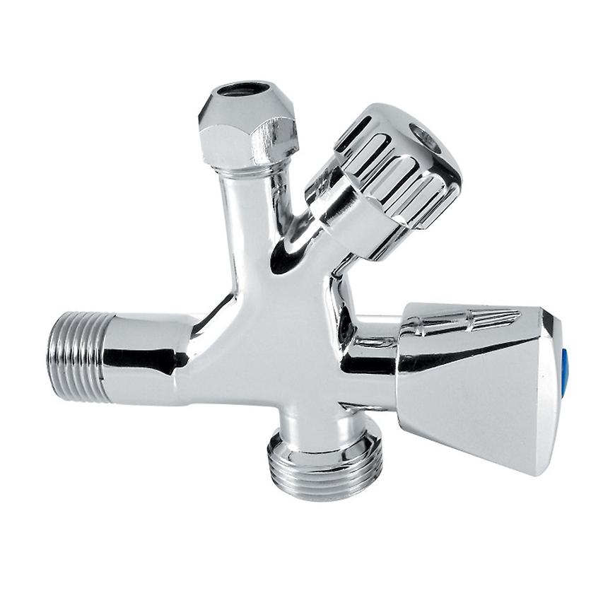 Kombinált sarokszelep 3/8„ x 1/2” x 3/4” króm