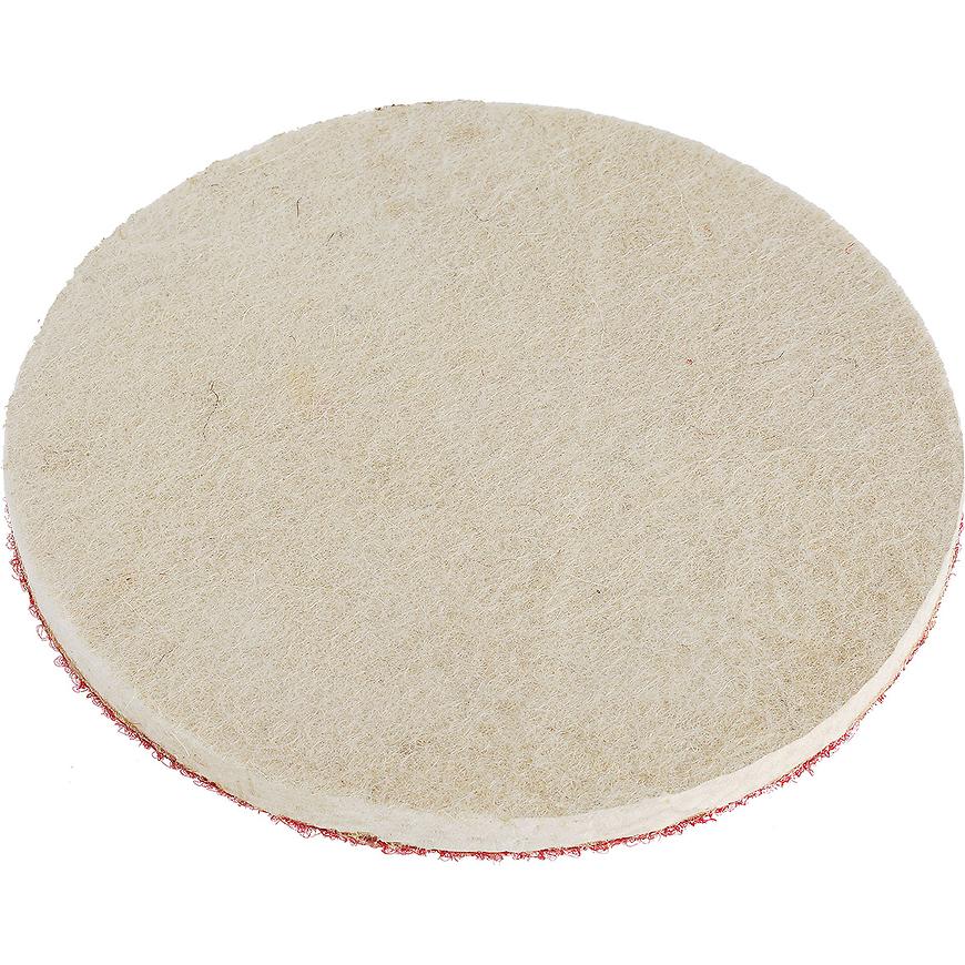 Csiszolókorong filc, tépőzárral, 125 mm, Drel