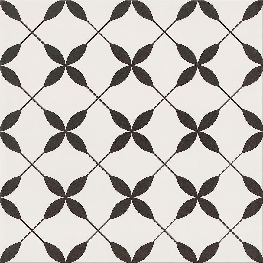 Csempe Patchwork Clover Black Pattern 29,8/29,8