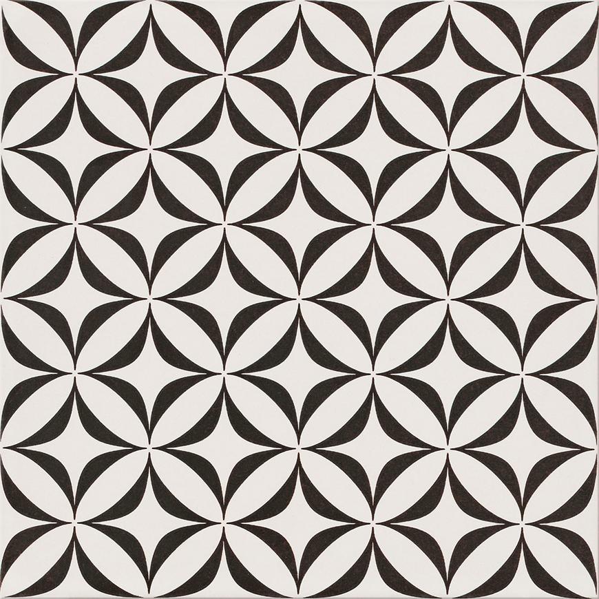 Patchwork Vertigo Black csempe 29,8/29,8