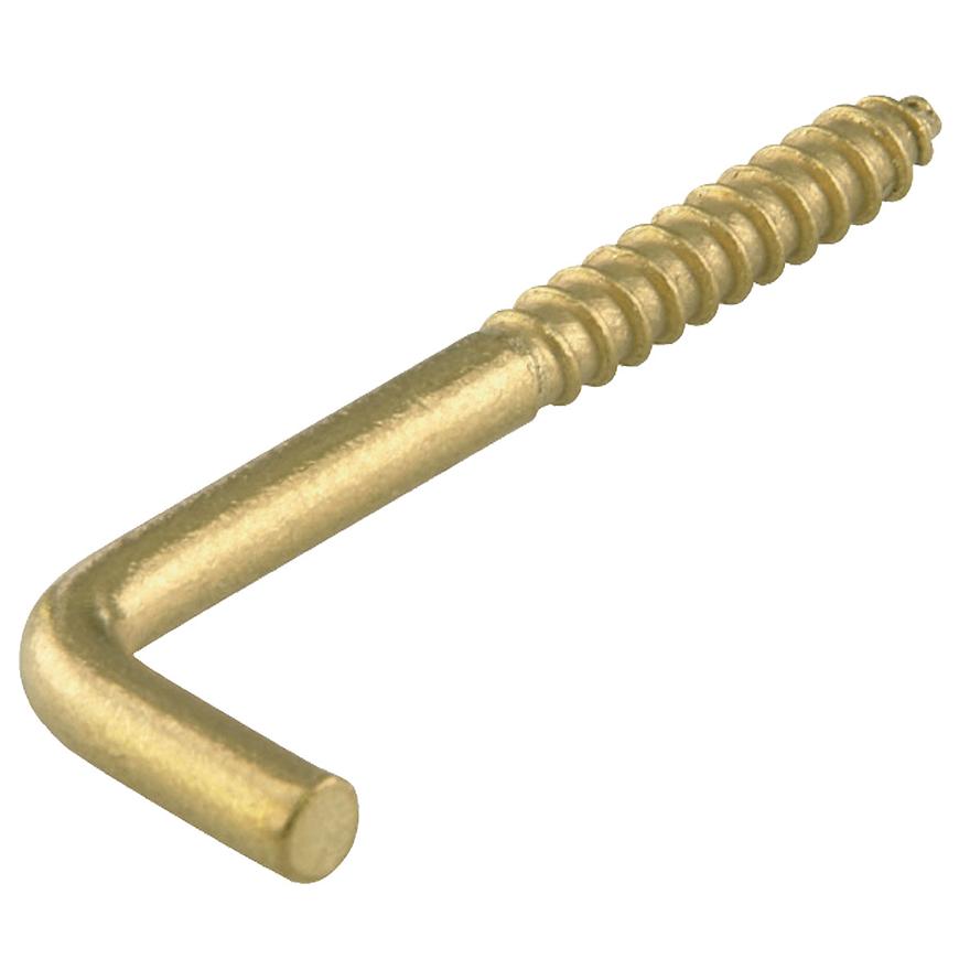 Csavarozható horog sárgaréz40x3,0mm