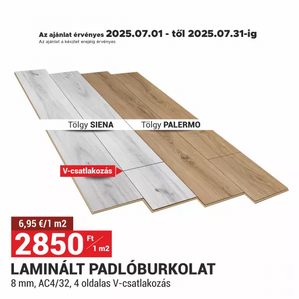 LAMINÁLT PADLÓBURKOLAT