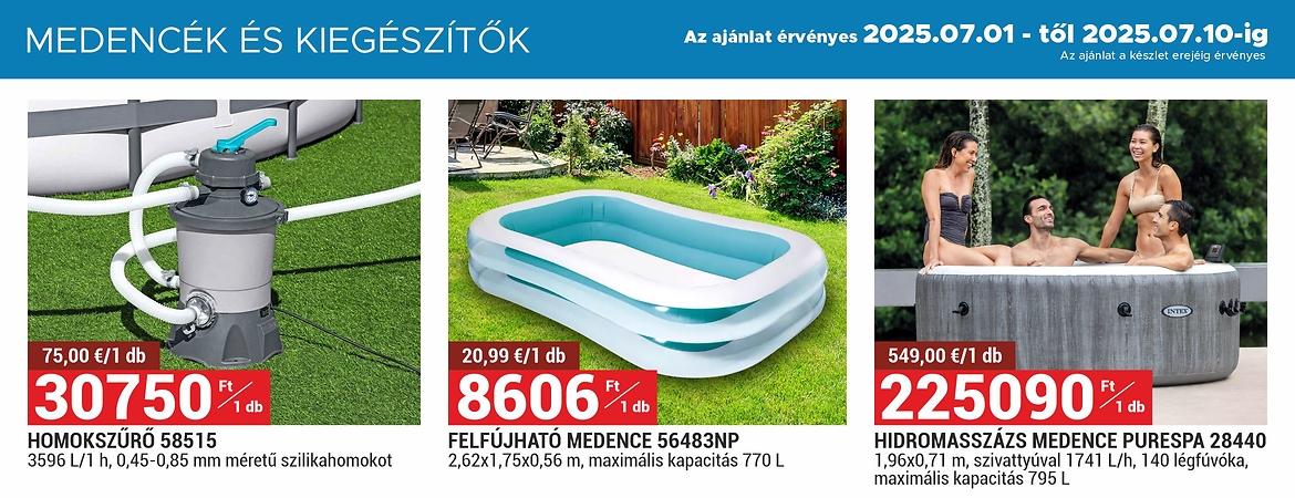 MEDENCÉK ÉS KIEGÉSZÍTŐK