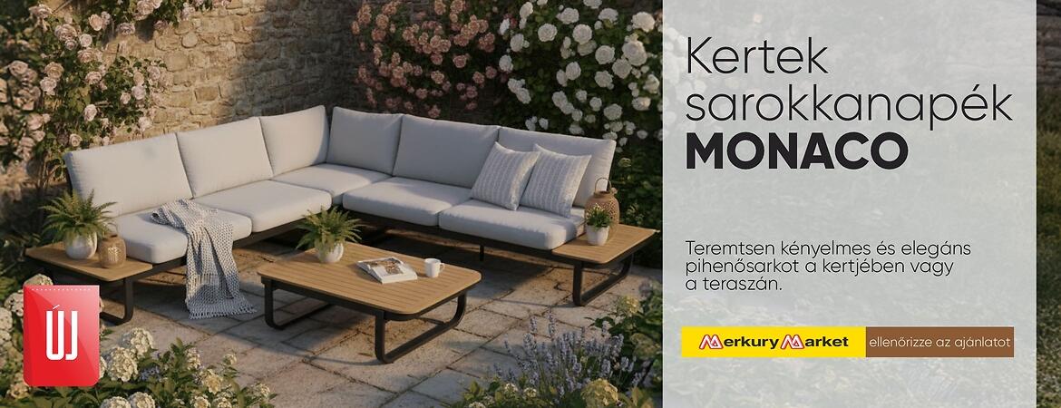 Sarok kerti kanapek MONACO