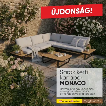 Sarok kerti kanapek MONACO