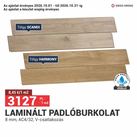 LAMINÁLT PADLÓBURKOLAT