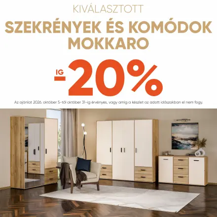 SZEKRÉNYEK ÉS KOMÓDOK  MOKKARO