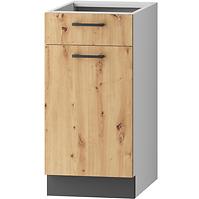 Konyhaszekrény Clara D40 S/1 szürke grafit/artisan