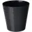 Virágcserép Diament Petit 11 cm fekete
