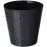 Virágcserép Diament Petit 13 cm fekete