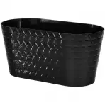 Virágcserép Diament Petit 27 cm fekete