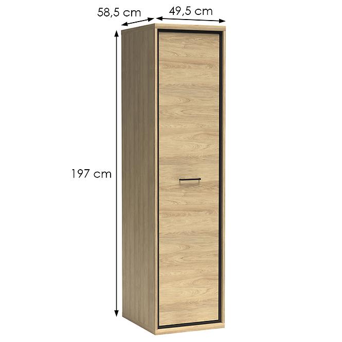 Szekrény Mediolan M2 Natural Hikora