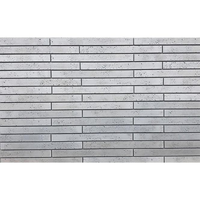 Csempe Dekoratív Long Slim Grey csomag=0,36m2