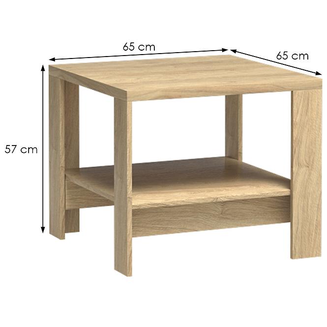 Dohányzóasztal Mediolan M17 Natural Hikora