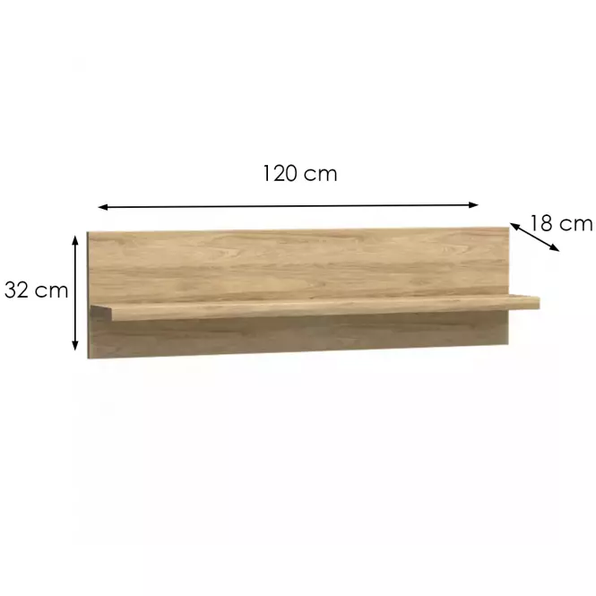Polc Mediolan M11 Natural Hikora