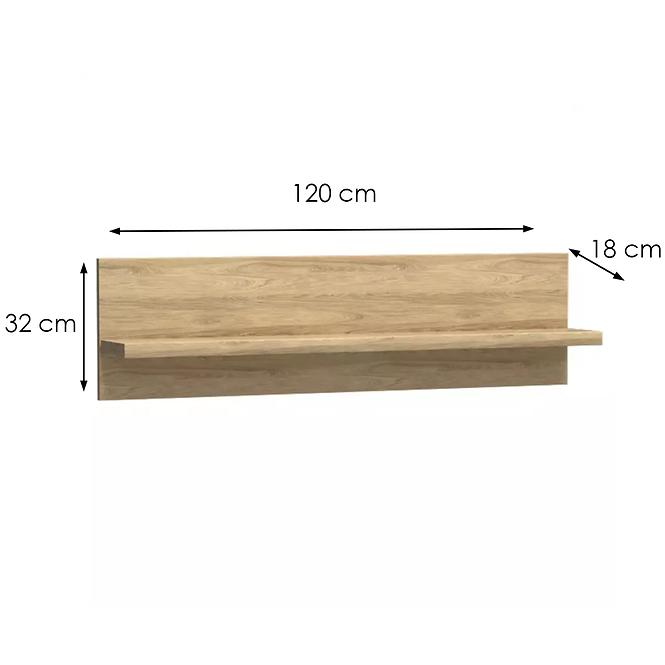 Polc Mediolan M11 Natural Hikora