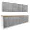 Konyhabútor Gardena Grey 260 lakkozva,2