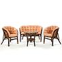 Rattan szett Tropicana sötétbarna/cappuccino
