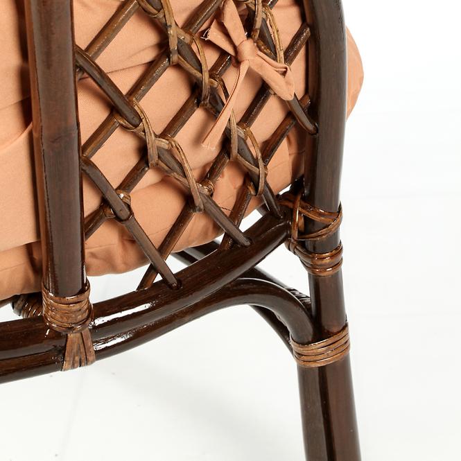 Rattan szett Tropicana sötétbarna/cappuccino