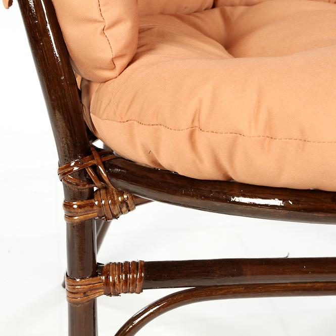 Rattan szett Tropicana sötétbarna/cappuccino
