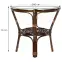 Rattan szett Tropicana sötétbarna/cappuccino,4