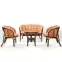 Rattan szett Tropicana sötétbarna/cappuccino,6