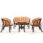 Rattan szett Tropicana sötétbarna/cappuccino,6