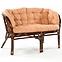 Rattan szett Tropicana sötétbarna/cappuccino,8