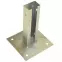 Oszlop talapzat 60x40mm galvanizált V = 20 cm,2