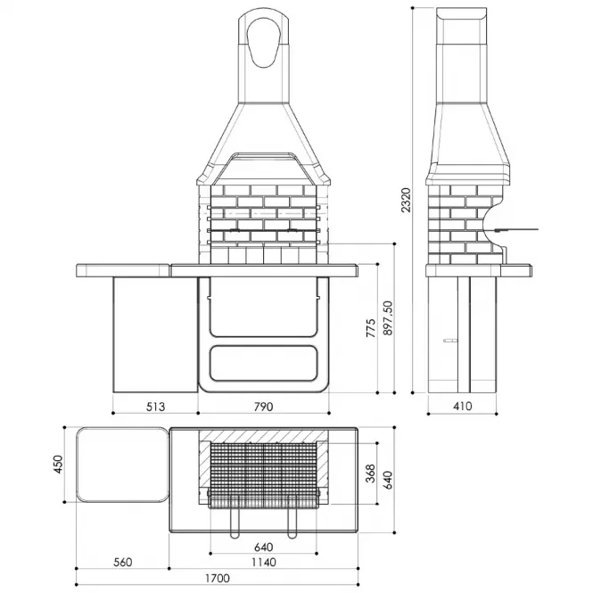 Beton grill Ulisse