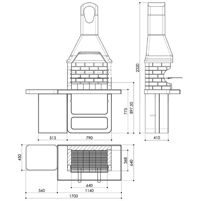 Beton grill Ulisse