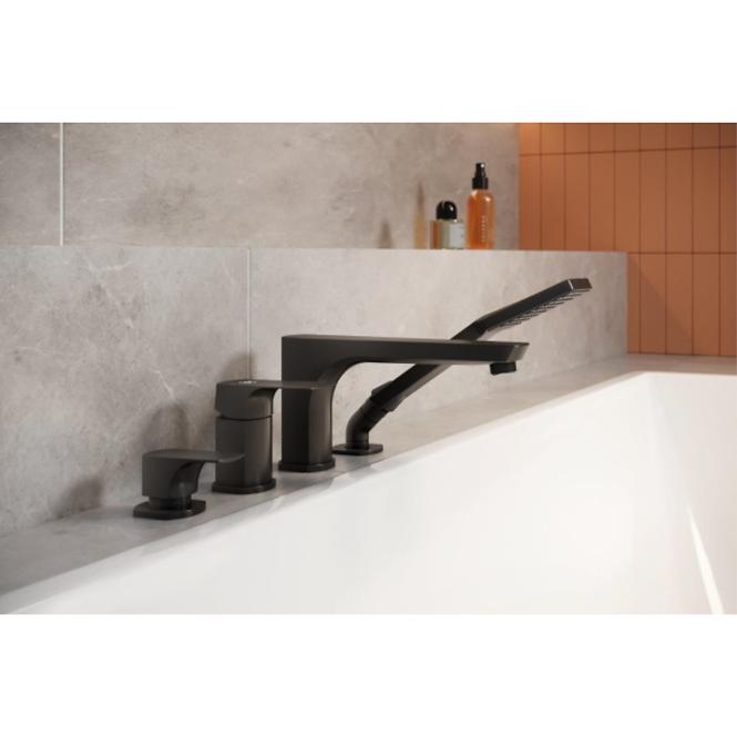 Csaptelep kádhoz Mokait Black 4 részes,3