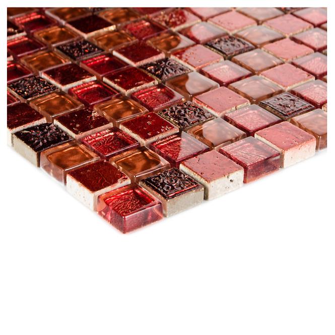 Csempe Mozaik MAYA RED 30X30X0,8