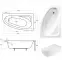 Kád Cornea Comfort 150/100 Jobb,2