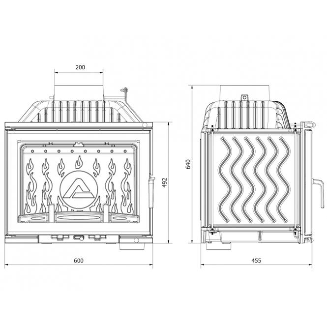 Kandallóbetét W17 12.3KW EKO