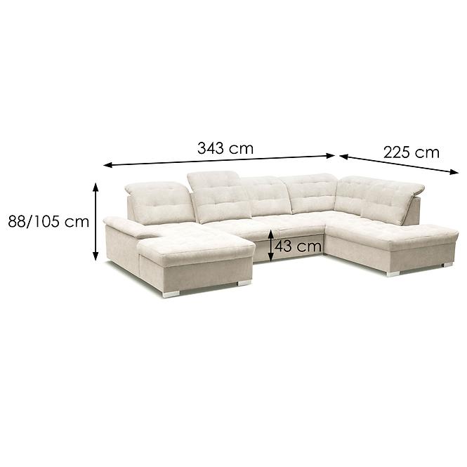 Sarokgarnitúra szett Reno L Alfa 01,3