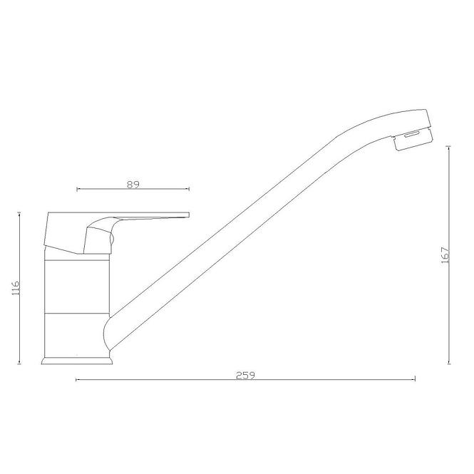 Csaptelep mosdókagylóhoz Kronos SW-55000-Q11