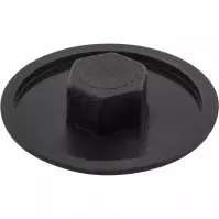 Műanyag borítás  12mm fekete 100 db.