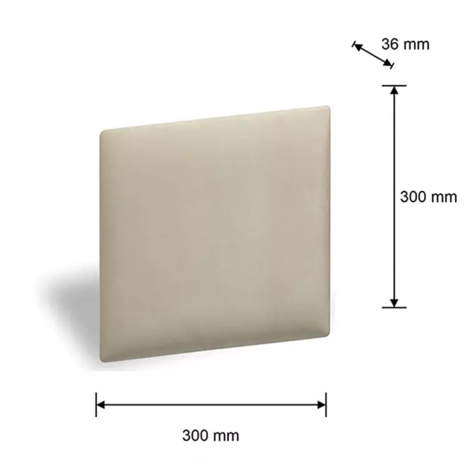 Kárpitozott panel 30/30 bézs