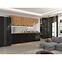 Konyhaszekrény Modena   zm 713x446 fekete/artisan tölgy,5