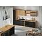 Konyhaszekrény Modena   zm 713x446 fekete/artisan tölgy,8