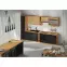 Konyhaszekrény Modena  60d 3s bb fekete/artisan tölgy,8