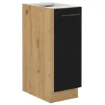 Konyhaszekrény Modena  30d cargo bb fekete/artisan tölgy