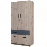 Szekrény Snow 03 2-D 4-S Wellington/Grafit