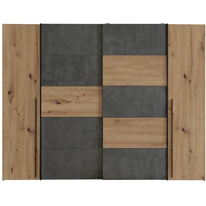 Szekrény Narago 4 270 NRGS82511-C752 tölgy Artisan/Beton